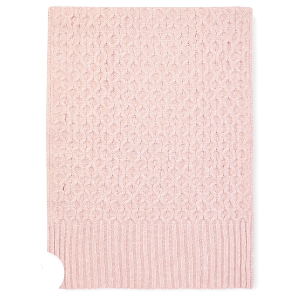 EXPRESS Dusty Mauve Honeycomb Knit Scarf NWT